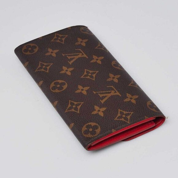 Louis Vuitton Monogram Canvas Red Emilie Bloom Flowers Wallet - Picture 2 of 10